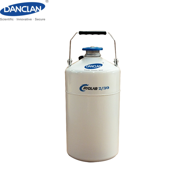 Portable laboratory liquid nitrogen tank neck 30mm