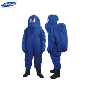 Blue Nylon Waterproof Cryo Clothing Suits for Cryogenic Protection