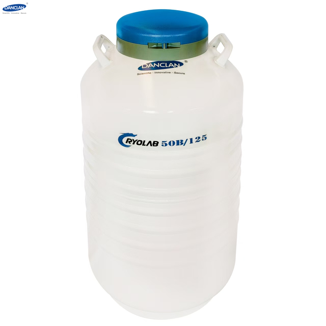 50 Liters Transport Type Human Sperm Semen Storage Series Portable Laboratory Liquid Nitrogen Tank Neck 125mm 