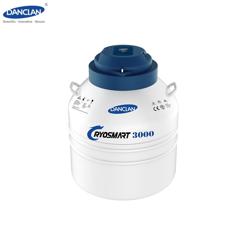 Large capacity Smart Liquid nitrogen tank neck 216mm