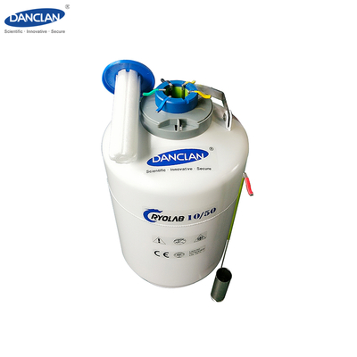 10L Light Weight Laboratory Liquid Nitrogen Tank Neck 50mm Store Liquid Nitrogen Human Sperm Animal Sperm