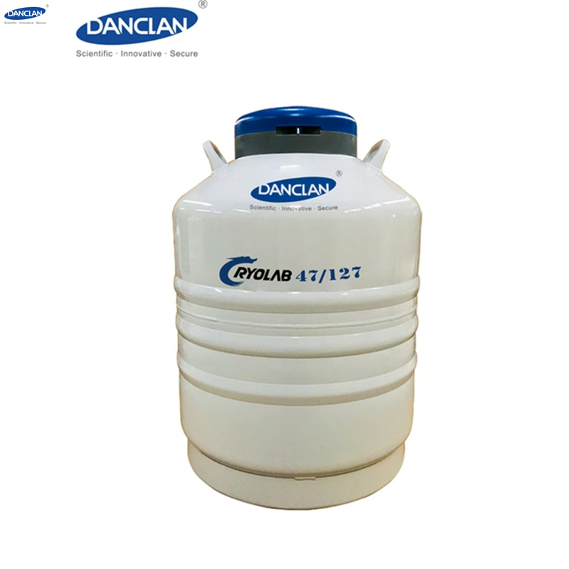 47L European and American Markets University Laboratory Cells Sample Storage Liquid Nitrogen Tank Neck 127mm