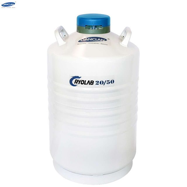 20 Liters Lab Animal Sperm Semen Storage Portable Dewar Laboratory Liquid Nitrogen Tank Neck 50mm Livestock 