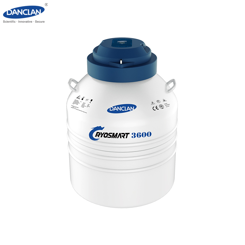 Smart Cover Temperature Display Liquid Nitrogen Storage Tank