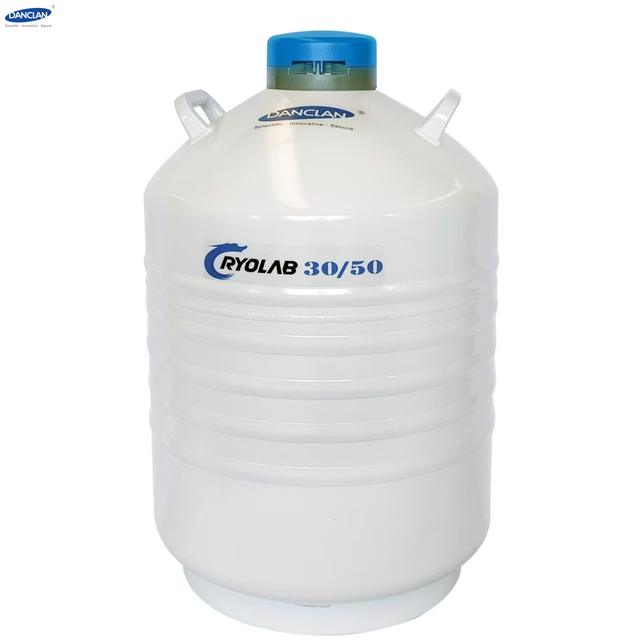 30 Liters Lab Livestock Animal Sperm Semen Storage Series Portable Laboratory Liquid Nitrogen Tank Neck 50mm