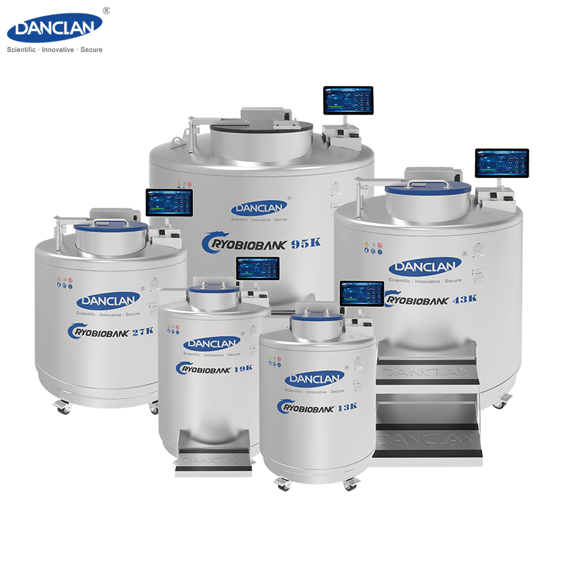 Large capacity vapor liquid nitrogen tank 750L for biobanks