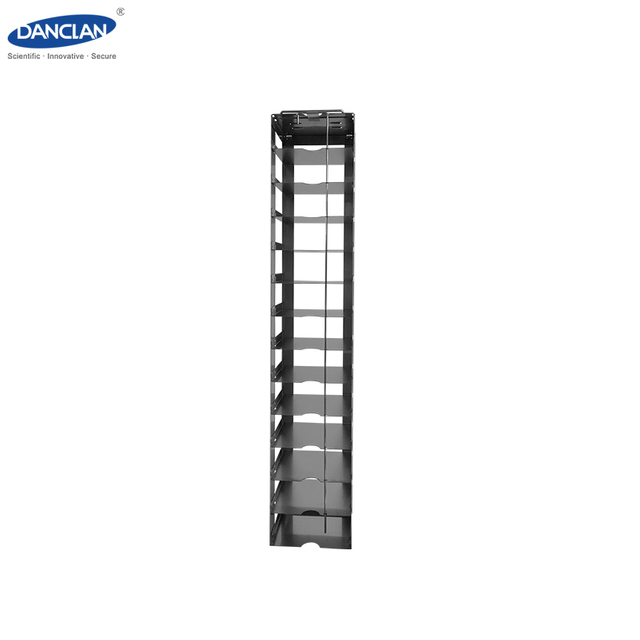 Secure Locking Rod Cryogenic Rack for Sample Box Storage