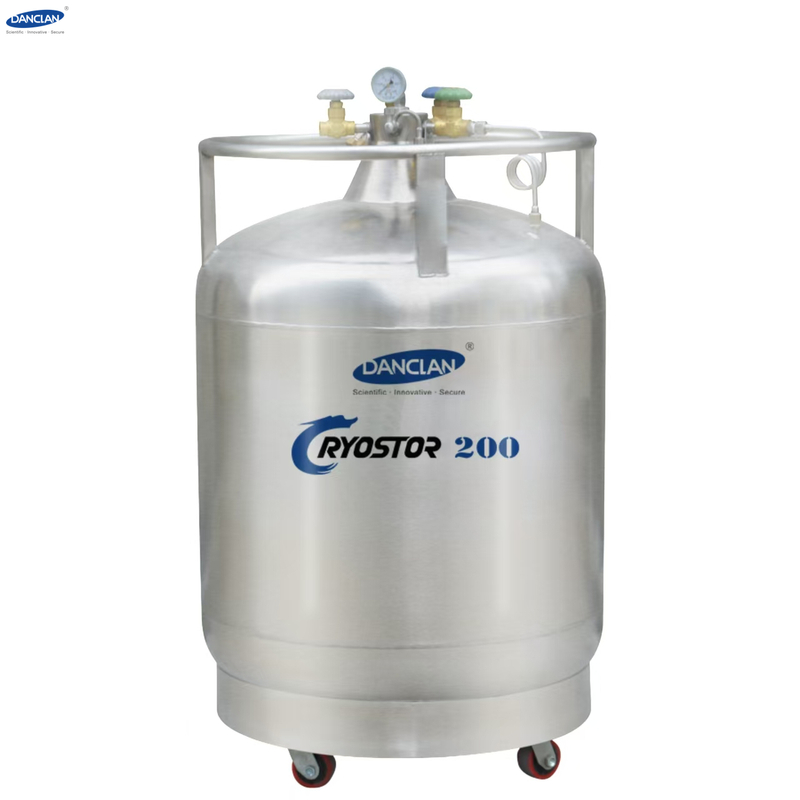 Large Capacity Cryostor LN2 Supply Tank Supply 200L Liquid Nitrogen for Other Containers