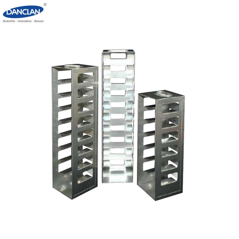Stainless Steel Upright Cryo Rack for Cryogenic Box Storage