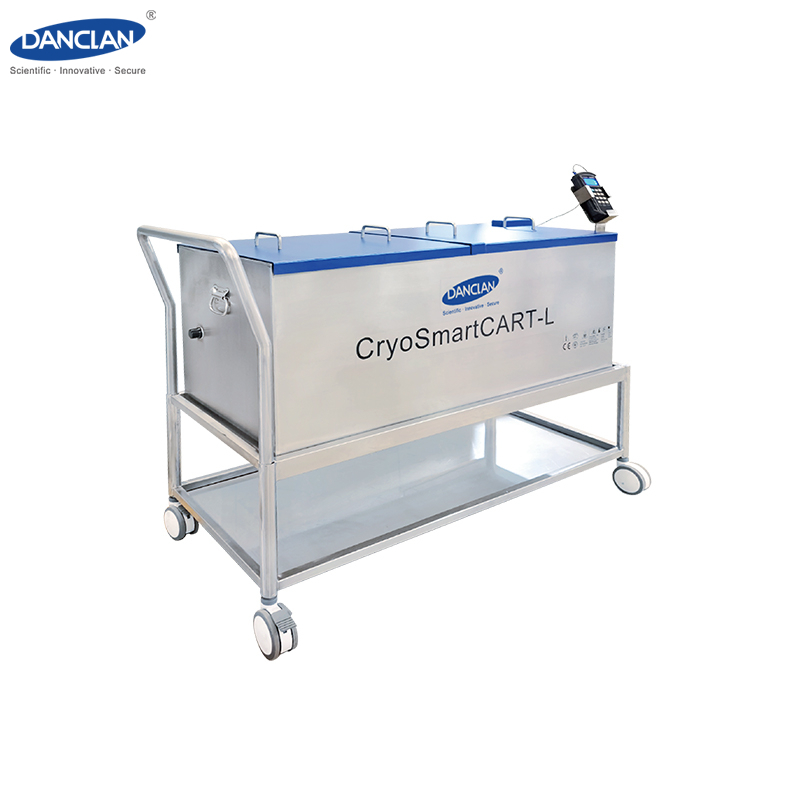 Low Evaporation Liquid Nitrogen Cart Device for Sample Temporary Storage