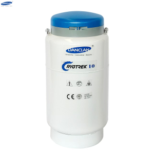 10 Liters Dry Shipper Transfer Liquid Nitrogen Dewar Transport Dewar Real-time Temp Value Gas Phase LN2 Tank for Laboratory And Store